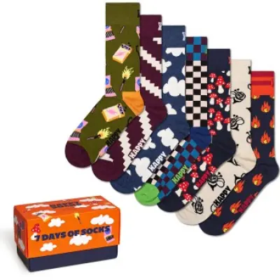 Happy socks 7-pack A Wild Week Socks Gift Set