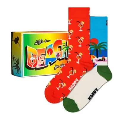 Happy socks 2-pack Beach Life Gift Set