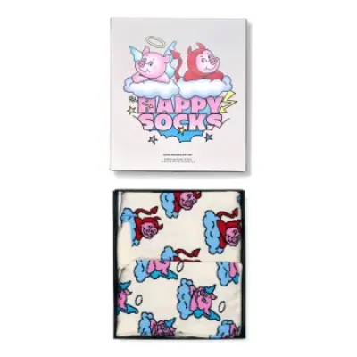 Happy socks 2-pack Good Pig Bad Pig Gift Box