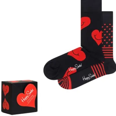 Happy socks 2-pack I Love You Hearts Gift Box