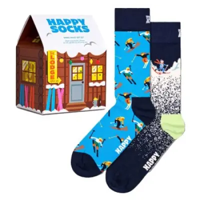 Happy socks 2-pack Skiing Chalet Gift Set