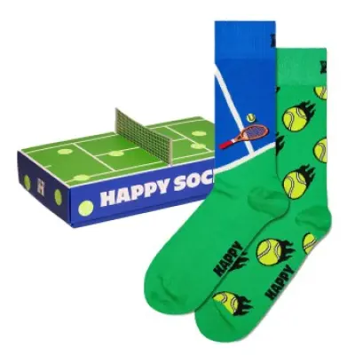 Happy socks 2-pack Tennis Supreme Court Gift Set