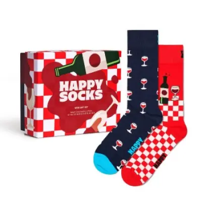 Happy socks 2-pack Wine Gift Set