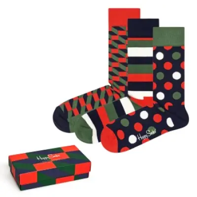 Happy socks 3-pack Classic Holiday Gift Box