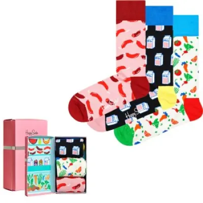 Happy socks 3-pack Foodie Socks Gift Box