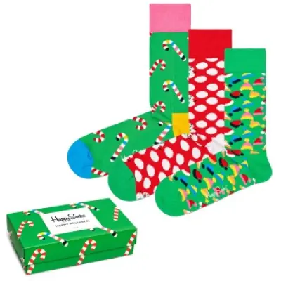 Happy socks 3-pack Holiday Gift Box