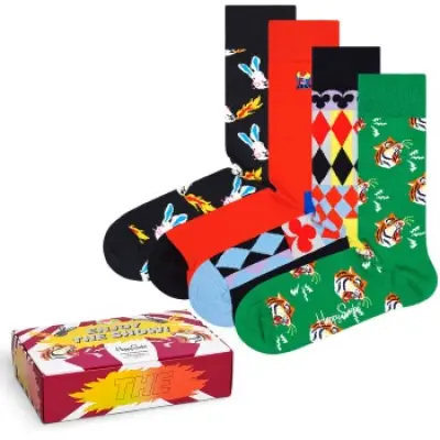 Happy socks 4-pack Circus Enjoy the Show Gift Box