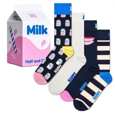 Happy socks 4-pack Milk Carton Box Socks
