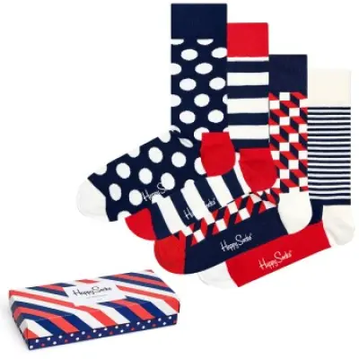 Happy socks 4-pack Stripe Socks Gift Box