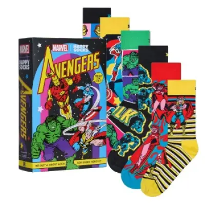 Happy socks 6-pack Marvel Avengers Assemble Gift Set