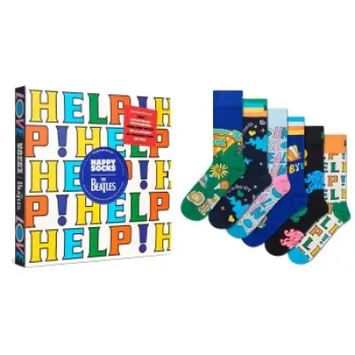Happy socks 6-pack The Beatles Vinyl Gift Box