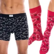 Happy Socks Arrow and Heart Boxer Combo Box * Fri Frakt * * Kampanj *