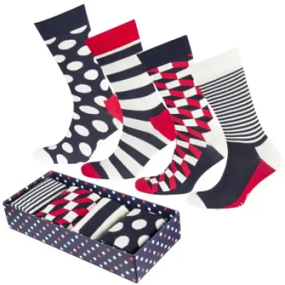 Happy Socks Big Dot Socks Gift Box 4-pack * Fri Frakt *