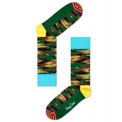 Happy socks - Camoflauge - Green
