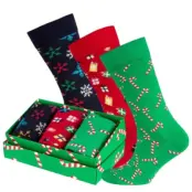 Happy Socks Christmas Socks Gift Box 3-pack * Fri Frakt *