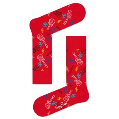 Happy Socks Guitarra Sock * Fri Frakt *