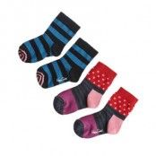 Happy socks 2-pack Kids Block Stripe Sock Black * Fri Frakt * * Kampanj *