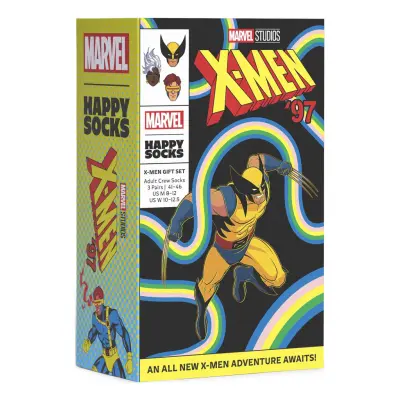 Happy Socks Marvel™ X-Men 3-Pack Gift Set - Yellow - 36-40