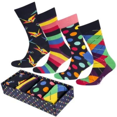 Happy Socks Origami Socks Gift Box 4-pack * Fri Frakt *