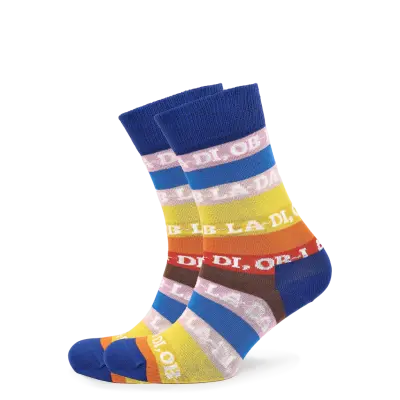 Happy Socks The Beatles Ob-La-Stripe Sock - Blue - 41-46