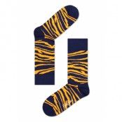 Happy socks - Zebra sock - Blue/Orange