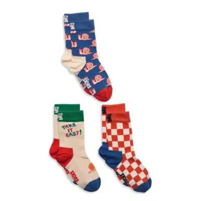 Kids 3-Pack Boozt Gift Set Sockor Strumpor Multi/patterned Happy Socks