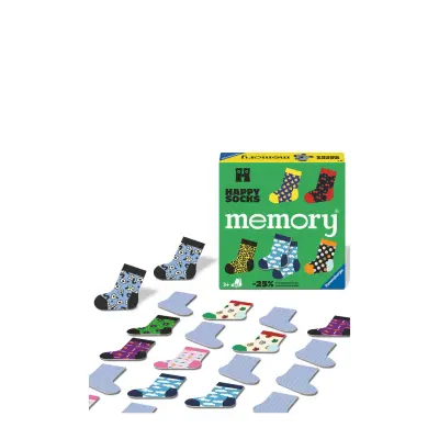 Ravensburger Happy Socks Memory® D/F/I/En/E/Sv - Multi/patterned - ENGLISH