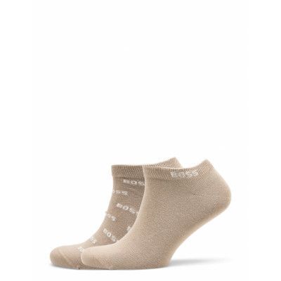 2P As Allover Col Cc Ankelstrumpor Korta Strumpor Beige BOSS