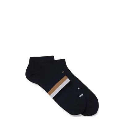 2P As Letters Cc *Villkorat Erbjudande Ankelstrumpor Korta Strumpor Marinblå BOSS