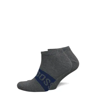 2P As Logo Cc Ankelstrumpor Korta Strumpor Grå BOSS