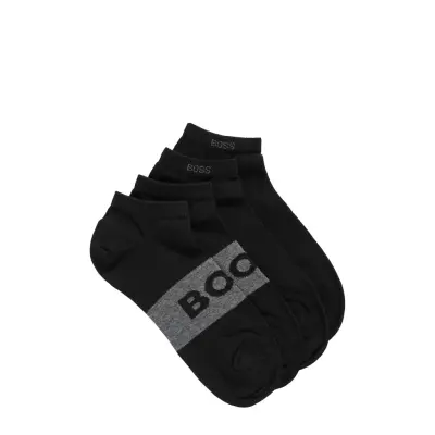 2P As Logo Cc Ankelstrumpor Korta Strumpor Svart BOSS