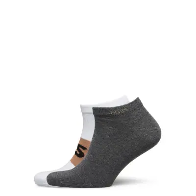 2P As Logo Col Cc *Villkorat Erbjudande Ankelstrumpor Korta Strumpor Grå BOSS