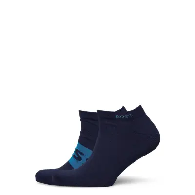 2P As Logo Col Cc Ankelstrumpor Korta Strumpor Svart BOSS