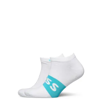 2P As Logo Col Cc Ankelstrumpor Korta Strumpor Vit BOSS