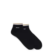 2P Sh Stripe Cc Ankelstrumpor Korta Strumpor Svart BOSS