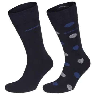 Hugo Boss 2-pack Design Rib Socks * Fri Frakt * * Kampanj *