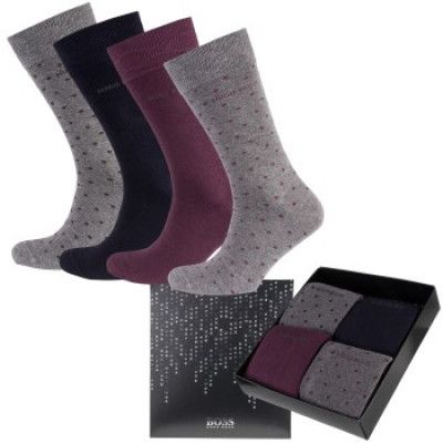 Hugo Boss Giftset Socks 4-pack * Fri Frakt * * Kampanj *