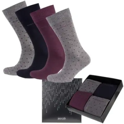 Hugo Boss Giftset Socks 4-pack * Fri Frakt * * Kampanj *