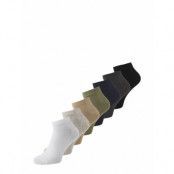 Jacfade Solid Short Socks 7 Pack Ankelstrumpor Korta Strumpor Grey Jack & J S