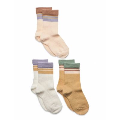 Karla Socks - 3-Pack Sockor Strumpor Multi/patterned Mp Denmark