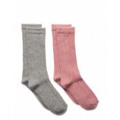 Knee Socks Pointelle Sockor Strumpor Multi/patterned Minymo