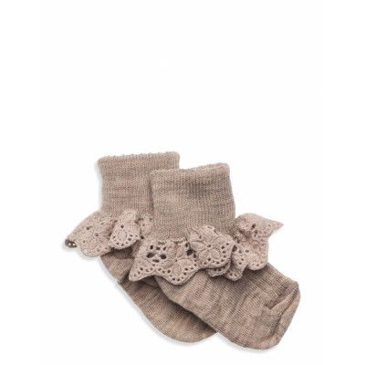 Mp Denmark Lea Socks - Lace Beige