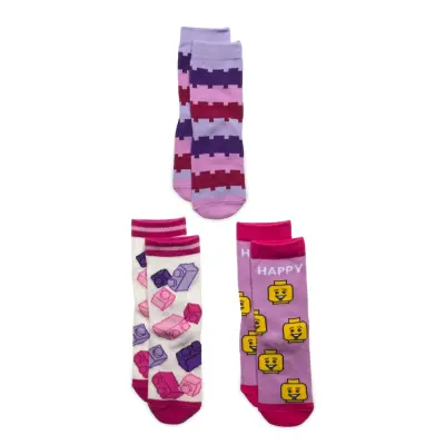 LEGO kidswear Lwalya 603 - 3-Pack Socks - Pink - 28-30