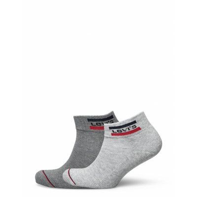 Levis 144Ndl Mid Cut Sprtwr Logo 2P Ankelstrumpor Korta Strumpor Grå Levi´s