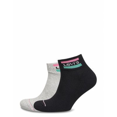 Levis Mid Cut Sprtwr Logo 2P Ankelstrumpor Korta Strumpor Svart Levi´s