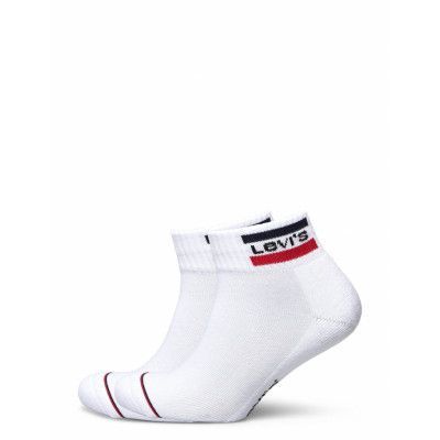 Levis Mid Cut Sprtwr Logo 2P Ankelstrumpor Korta Strumpor Vit Levi´s