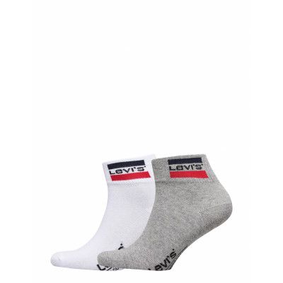 Levis 168Ndl Mid Cut Sprtwr Logo 2P Ankelstrumpor Korta Strumpor Multi/mönstrad Levi´s