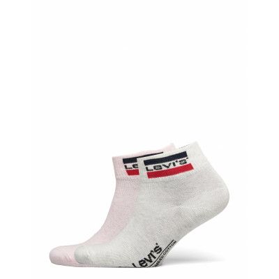 Levis 168Ndl Mid Cut Sprtwr Logo 2P Ankelstrumpor Korta Strumpor Rosa Levi´s