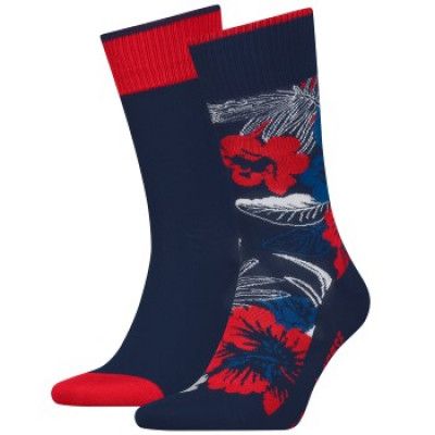Levis 2-pack 168SF Regular Cut Hawaiian Print Socks * Fri Frakt * * Kampanj *