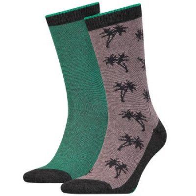 Levis 2-pack 168SF Regular Cut Micro Stripe Palm Socks * Fri Frakt * * Kampanj *